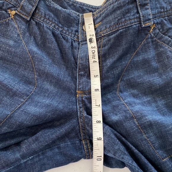 Patrick Robinson for Target Wide Leg Denim Cargo Distressed Jeans Dark Wash - Picture 15 of 16